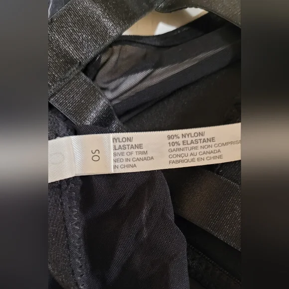 Coquette ~ Peep Show Babydoll ~ Black Gothic O-Ring Strappy Cage Lingerie - Picture 11 of 16